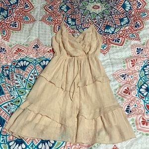 Purple Snow tiered ruffle dress